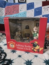 Vintage 1996 Wesco Wallace & Gromit Talking Radio Alarm Clock. Unused In Box