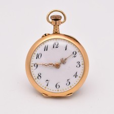 18k gold swiss antique pendant - 18k,