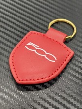 Fiat 500 Pendant Keyring Red