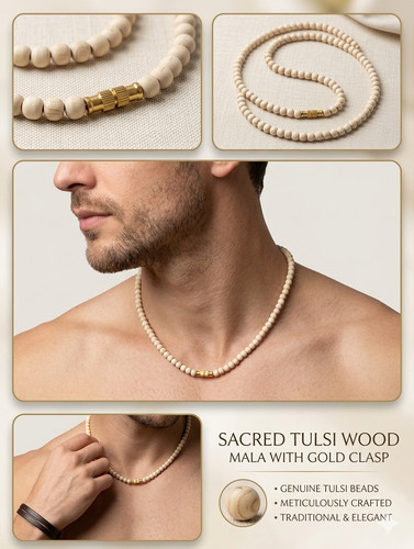 Authentic tulsi wood kanthi - tulsi,
