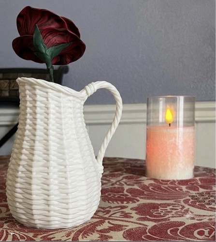 Printed white wicker style - printed,