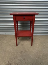 ikea hemnes red bedside table