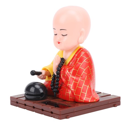 Solar powered nodding monk - nodding,