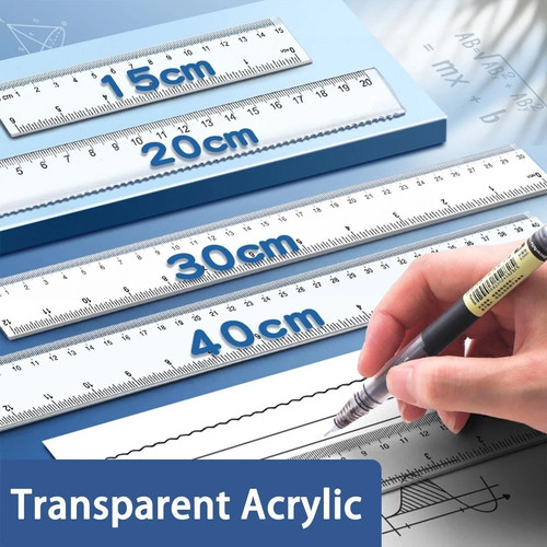 Double side ruler - ruler, plastic