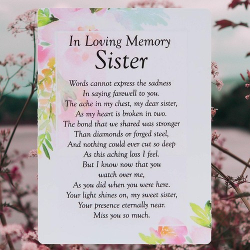 Loving memory sister - sister, graveside