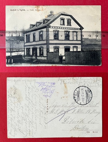 Postcard gefell vogtland - gefell, in