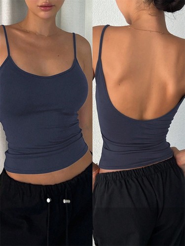 Women backless cami - crop, top