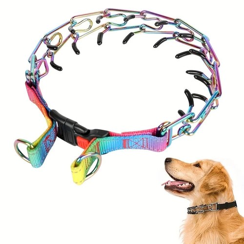 Metal steel dog choke - steel,
