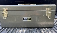 Vintage Homak 920 Metal Toolbox w/ Tray – Chicago USA Industrial Gray