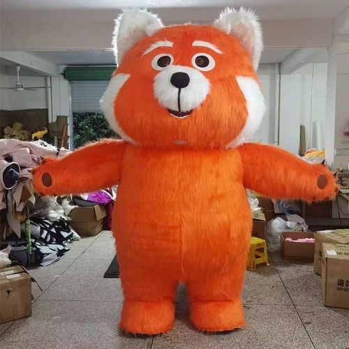 Giant ginger cat bear mascot - cat,