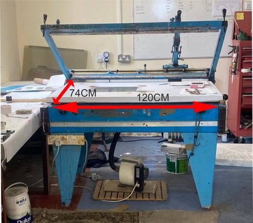 Screen printing hand bed - hand,
