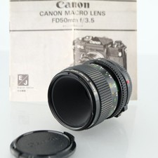 Canon FD 50mm f3.5 Macro Lens