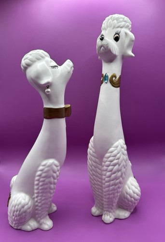 Long neck poodles white - long-neck,