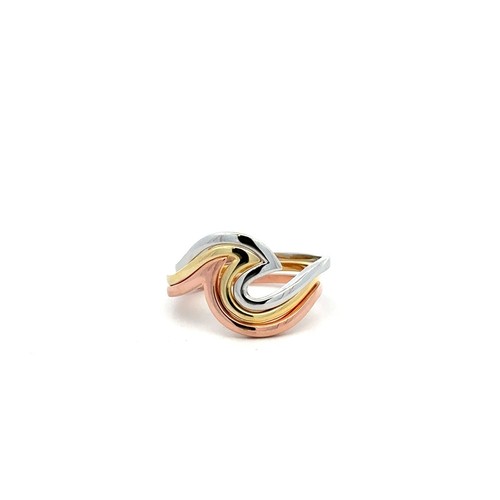 Sterling silver triple wave - sterling,