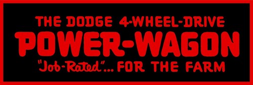 Dodge power wagon job rated - job,