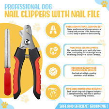 Professional Dog Nail Clippers Pet Nail Clipper & Trimmers with Safety Guard UK