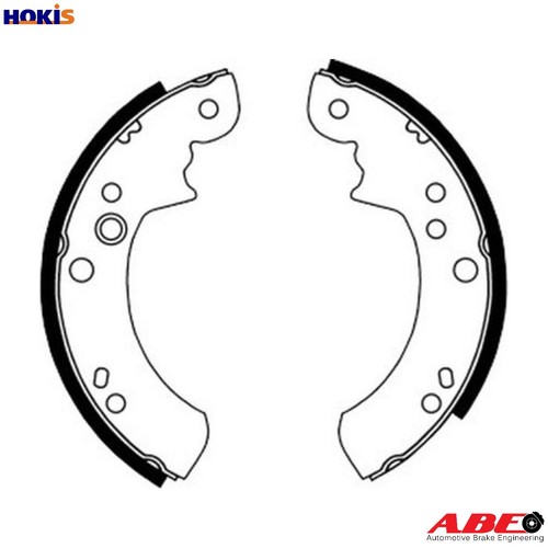 Brake shoe set - c0g015abe, for