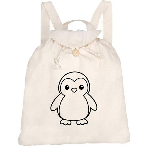 Penguin outline canvas - 'penguin,