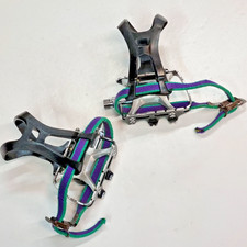 Suntour XC Pro Mountain Road Racing Bike Pedals & toe clips alloy Pair of