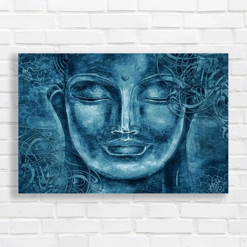Buddha face canvas print - canvas,