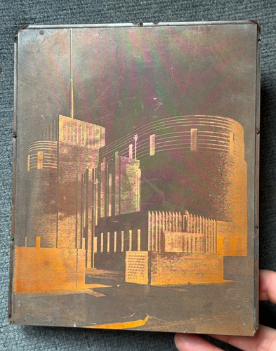 Vintage rare etching copper - vintage,