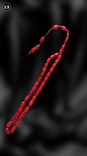 Handmade turkish tesbih red - turkish,