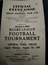 RARE WIGAN 7S ST HELENS BARROW