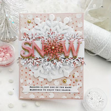 SNOW SNOWFLAKE CHRISTMAS METAL