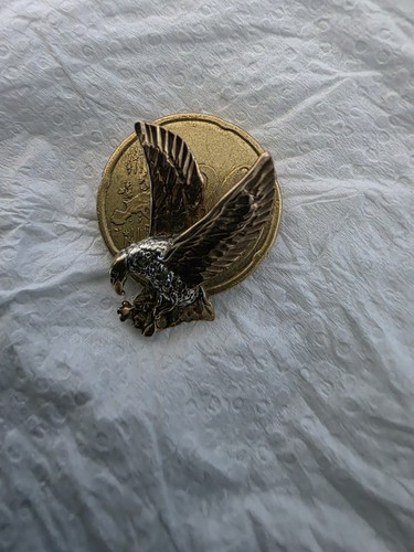 9ct gold eagle pendant 2g - gold,