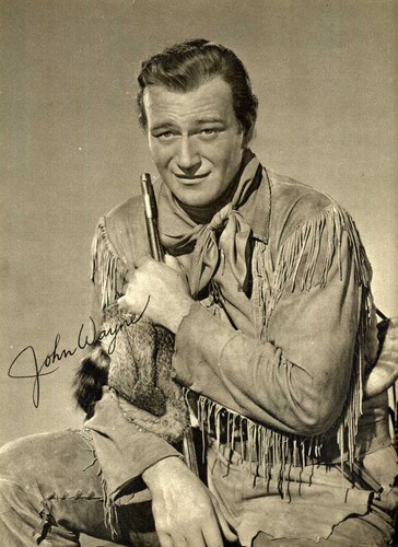 John wayne signed photograph - signed,