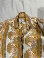 Rare Vintage Antoni & Alison Fitted Shirt - Garden Scene Stripe UK8