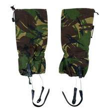 British Army Gaiters DPM Camouflage MVP Waterproof w Boot Straps GS One Size