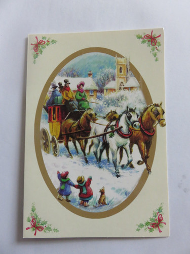 Christmas vintage style horse