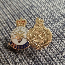 Veteran And Royal Marines Metal Badge