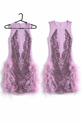 Lavender crystal beaded - lavender,