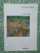 Krupp Hydraulic Hammer HM Range Brochure / Leaflet 2001  9839F
