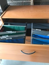 Ikea wooden filing cabinet 2 drawers 80cm wide with floating files