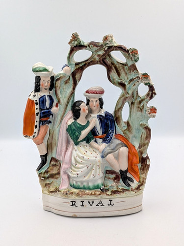 Victorian staffordshire figure - staffordshire,