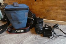 CANON EOS 450D CAMERA & LENS BATTERY CHARGER STRAP BAG EFS 18-55mm