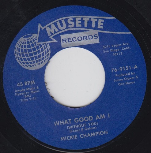 Mickie champion what - good, am