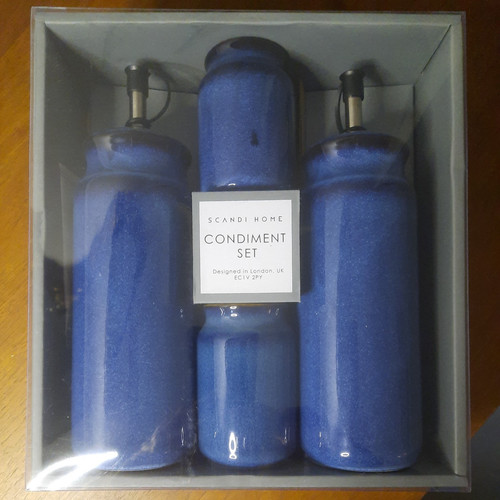 Scandi home blue stone effect - scandi,