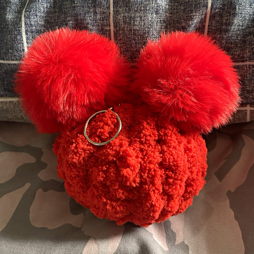 Red chunky knit - , handmade