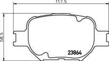 FRONT BRAKE PAD SET DISC BRAKE