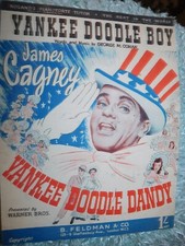 VINTAGE ORIGINAL SHEET MUSIC YANKEE DOODLE BOY DANDY JAMES CAGNEY