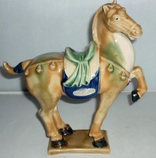 LOVELY VINTAGE RETRO CHINESE TANG DYNASTY HORSE FIGURINE ORNAMENT