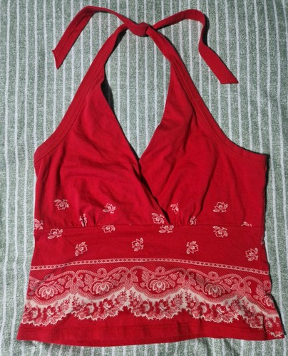 Mid red cropped tie - mid,