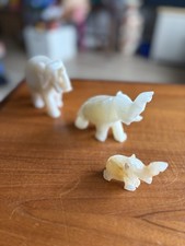 3 Statue Elephants 2 Smaller