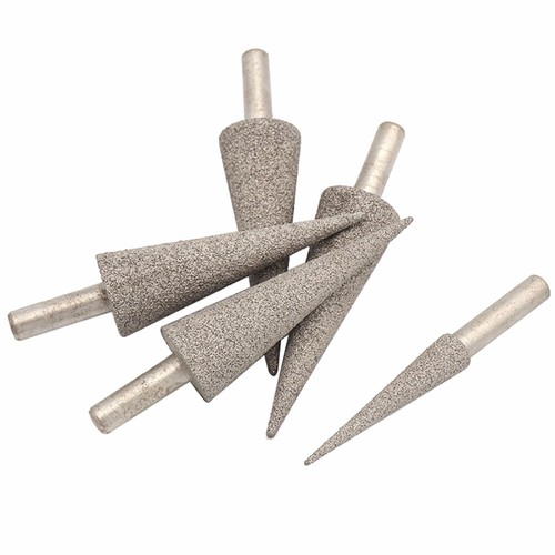 Cone brazing diamond burr bit - diamond,