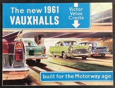 VAUXHALL Car Range Sales Brochure For 1961  Victor  Velox  Cresta