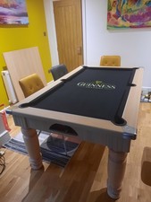 Slate Bed Pool Snooker Table 6ft x 3ft Convertible Dining Table